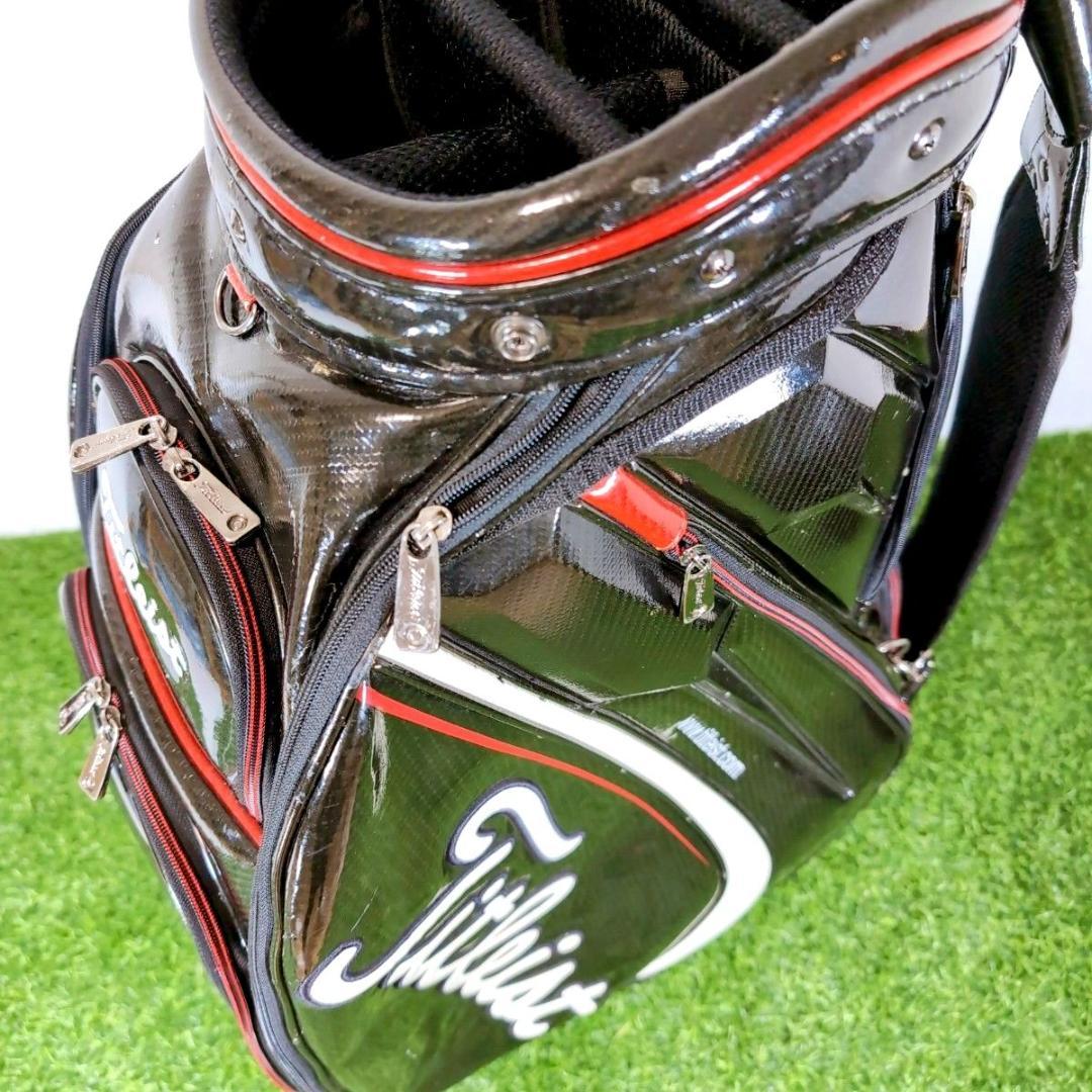 Titleist タイトリスト 3点式 エナメル ゴルフ キャディバッグ