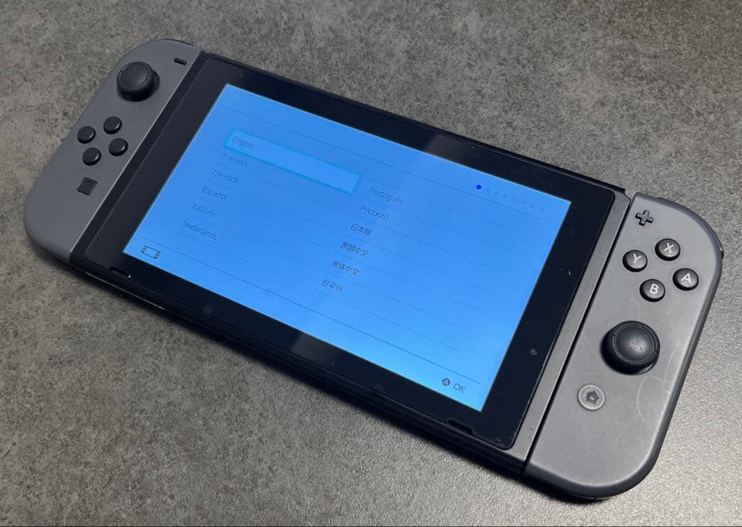 Nintendo Switch 本体 グレー付属品付き＋モンハンライズ