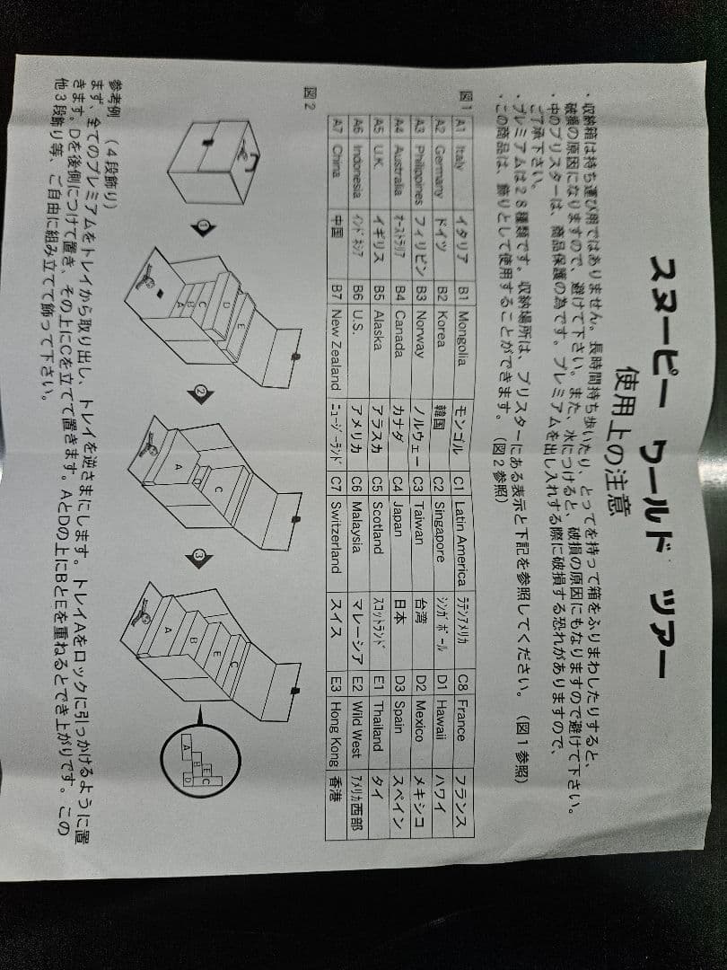 未使用品　スヌーピー　ワールドツアー　1　2　全56体　コンプリート　ボックス付