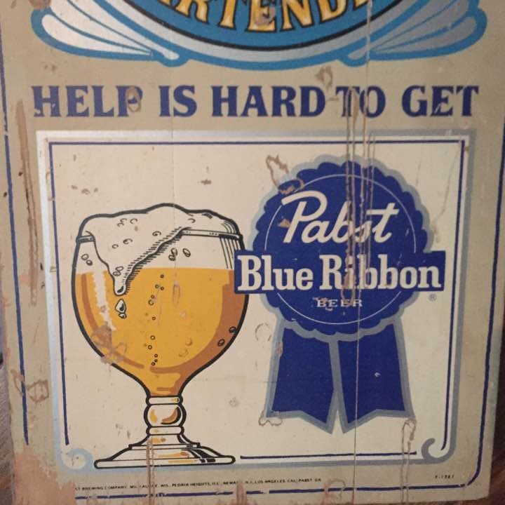 超希少‼︎Blue Ribbon BEER木製看板