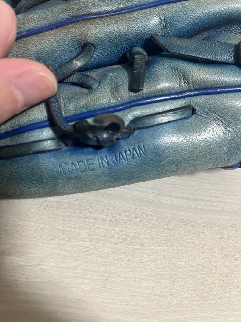 ZETT プロステイタス 硬式 オーダーグラブ 投手用 日本製 刺繍有 ブルー