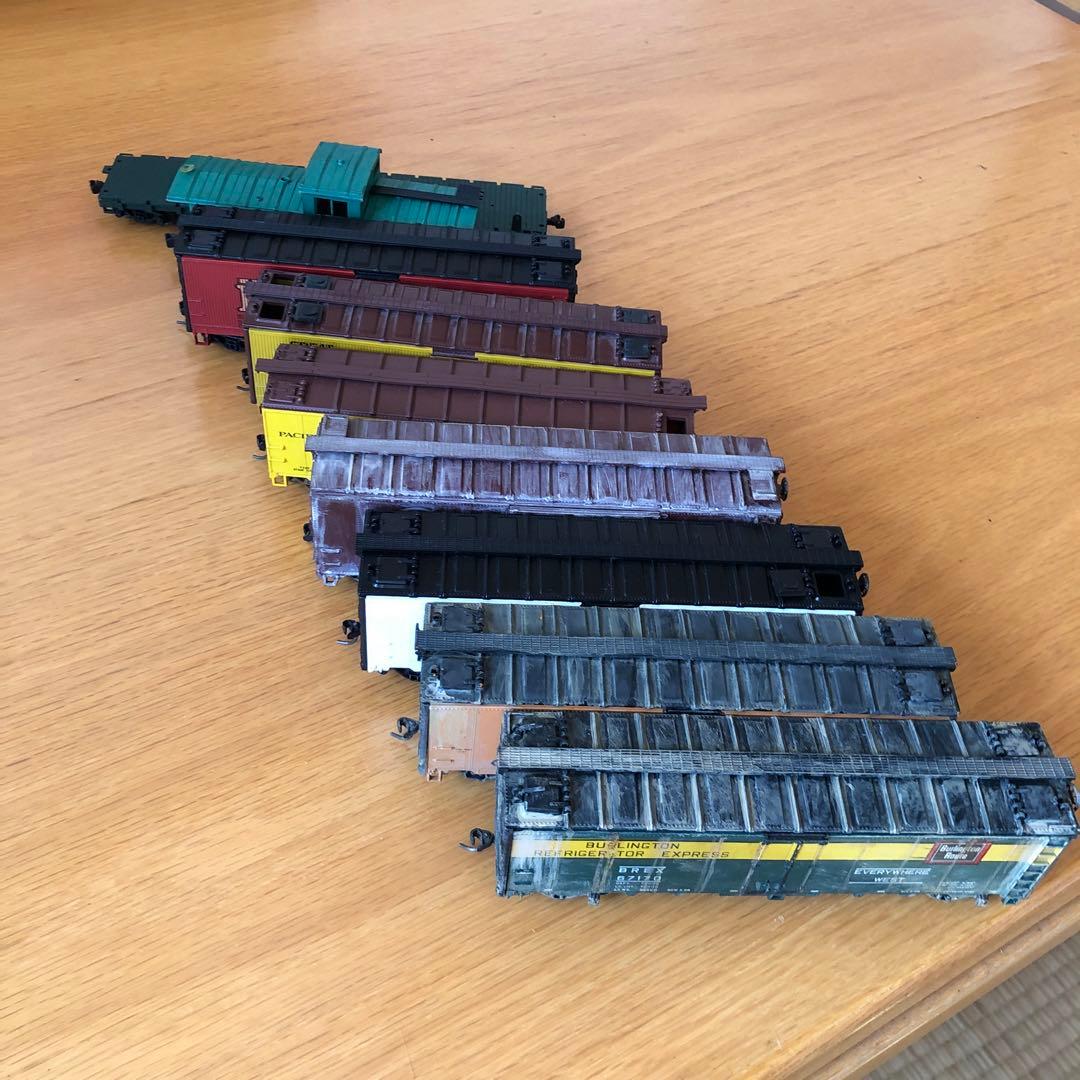 HOゲージ米国型貨物車両９両セット