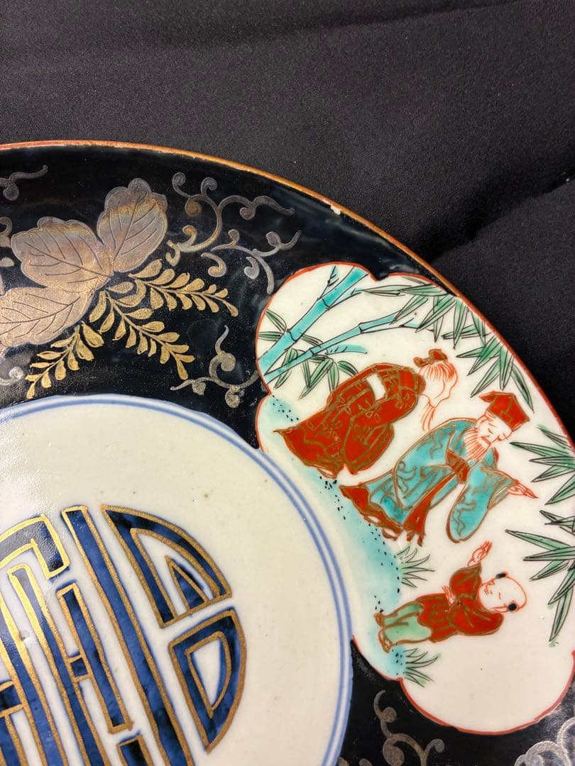 古伊万里 色絵 中皿 珍品 希少
