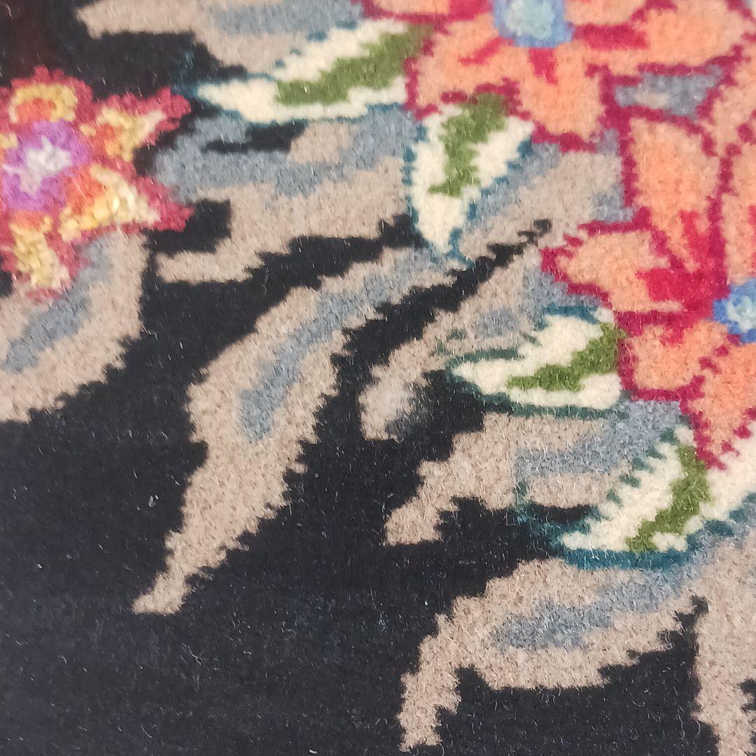 専用Y2315 ペルシャ絨毯 タブリーズ産 ウール×シルク 絵画絨毯 額装