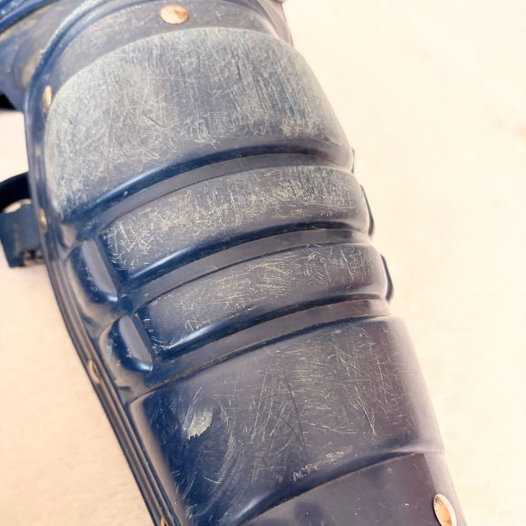 ミズノ ソフトボール キャッチャー防具一式 ネイビー 5点 レガース(軟式用)