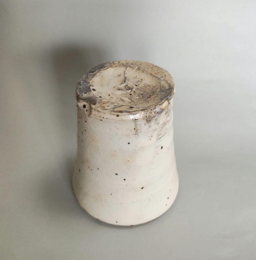 青木亮　粉引カップ　粉引湯呑