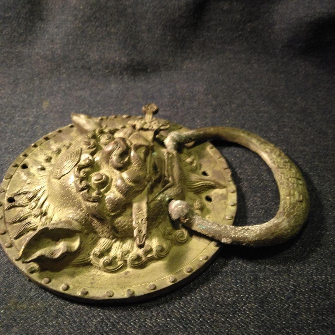 古い　ドアノツカー　？ 骨董　中国 　開運　魔除け