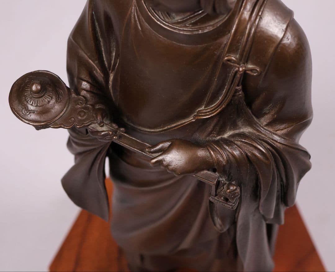 高村光雲 原型銅製「聖徳太子御考養之像」 和宗総本山四天王寺監修 【MA618】