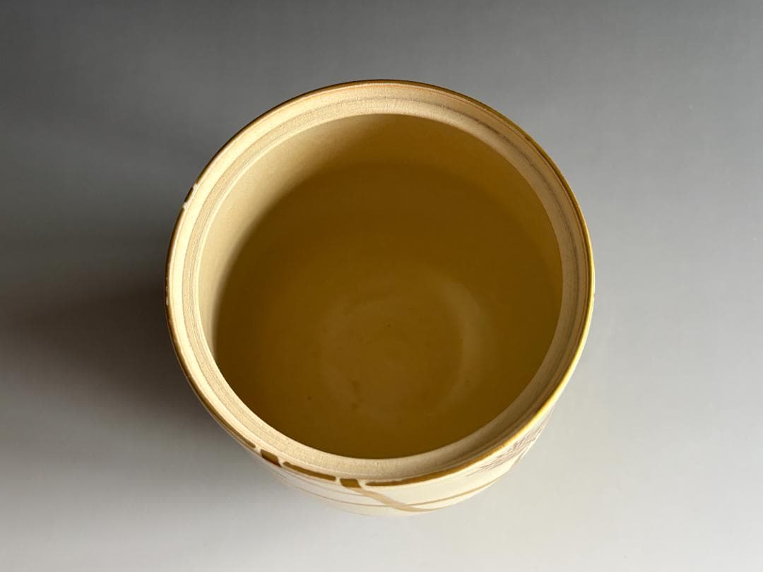 清閑寺釜　杉田祥平　色絵仁清松唐草画　水指　茶道具