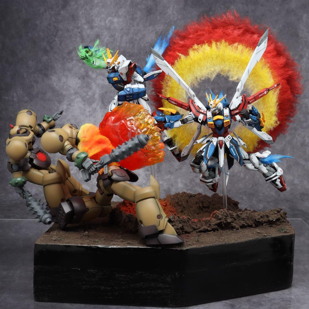 GBWC 13th 1次予選通過RG ゴッドガンダム & シャイニングガンダム