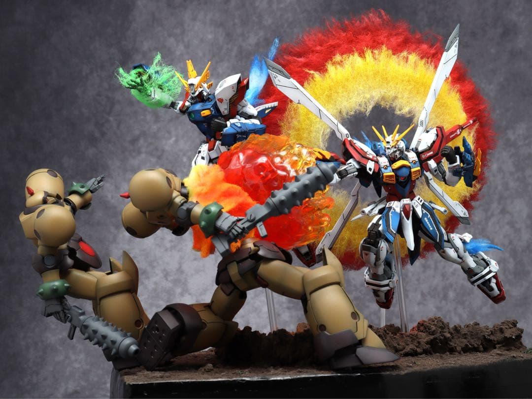 GBWC 13th 1次予選通過RG ゴッドガンダム & シャイニングガンダム