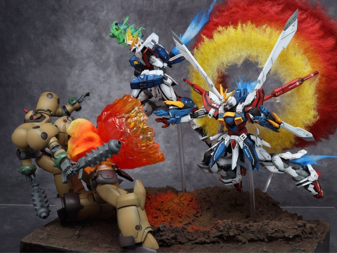 GBWC 13th 1次予選通過RG ゴッドガンダム & シャイニングガンダム