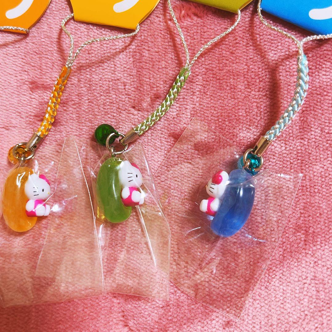 希少レア　ハローキティ　根付け　2007 ビーンズキティ　サンリオ　平成レトロ