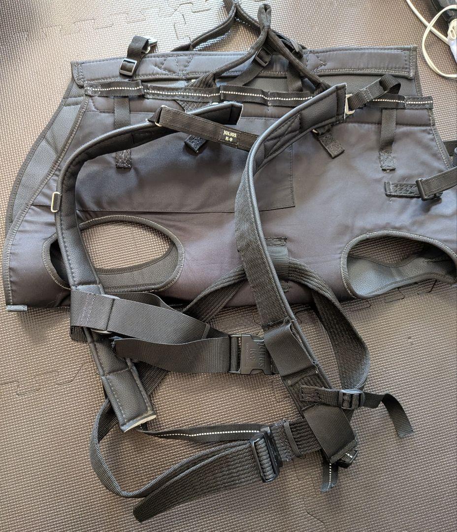 JULIUS-K9 降下用ハーネス　災害時に大型犬を背中に担いで運べますサイズL