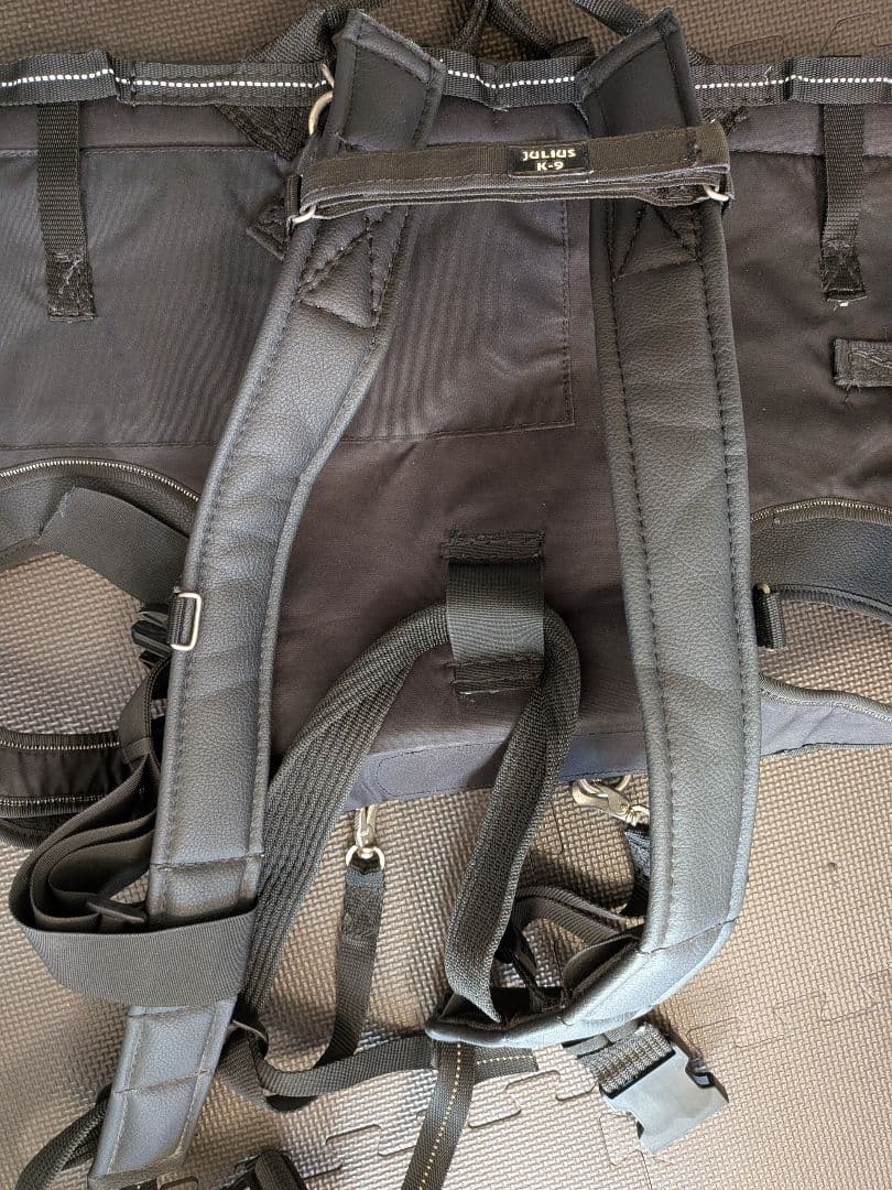 JULIUS-K9 降下用ハーネス　災害時に大型犬を背中に担いで運べますサイズL