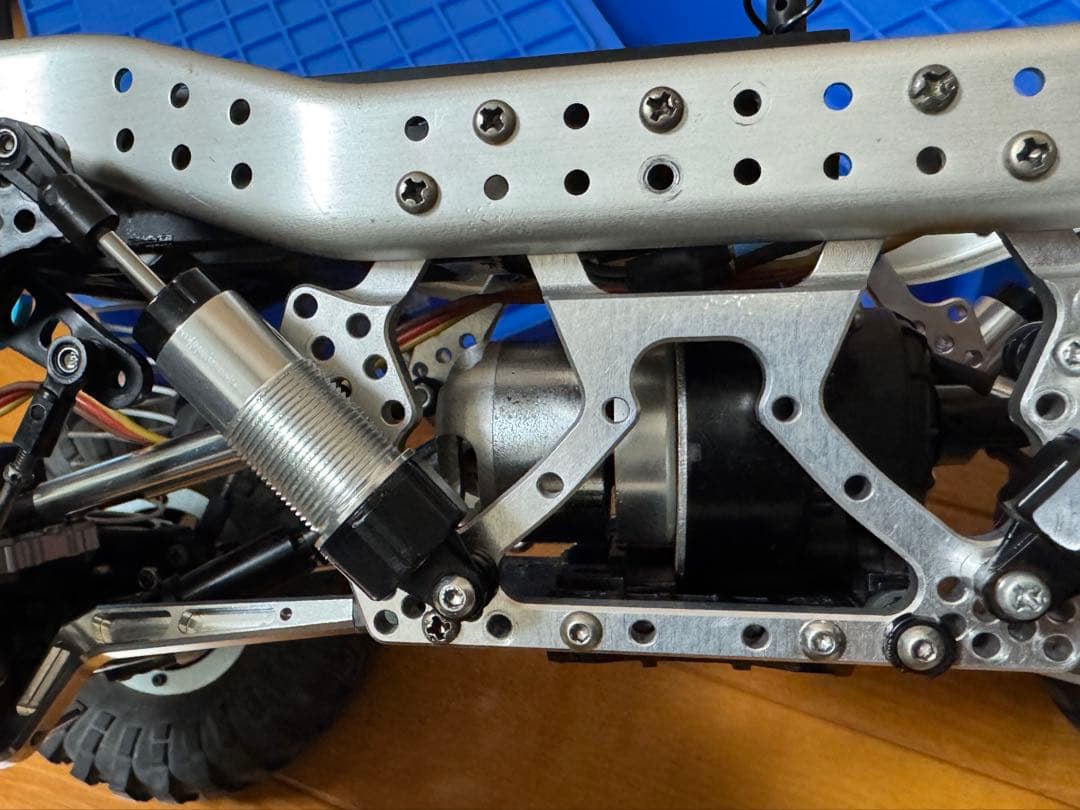 タミヤ CR01 プロポ3PMセット アルミパーツ多数 社外アルミフレーム付属