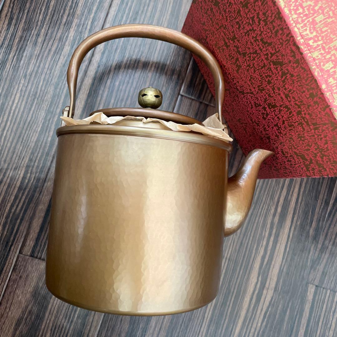 ★【新品未使用】富貴堂　湯沸　銅器★