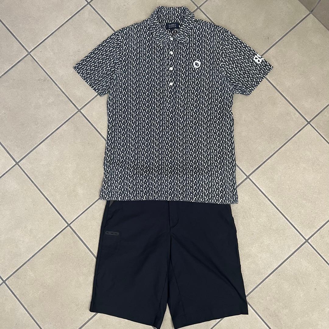 パーリーゲイツ　ナイキゴルフ　セットアップ　メンズ　総柄　ポロシャツ　パンツ