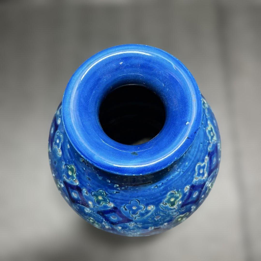 イタリア製Bitossi （ビトッシ）リミニブルーシリーズ陶器製花瓶