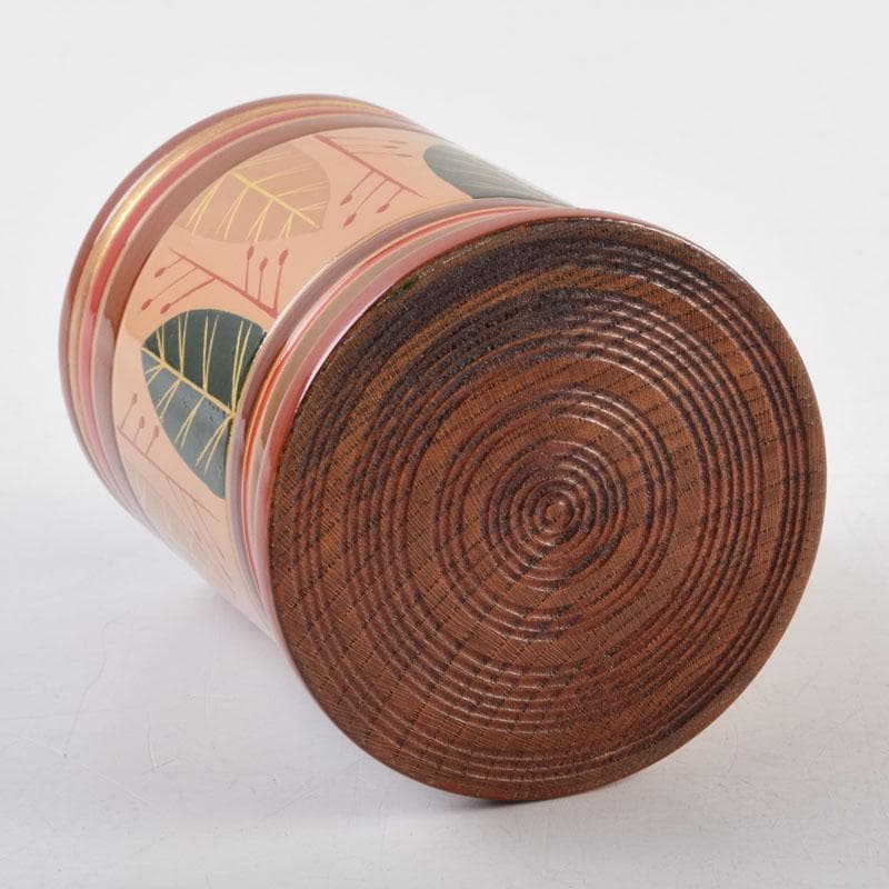 茶道具　独楽塗　草文　切立煙草入　莨壷　C　9008