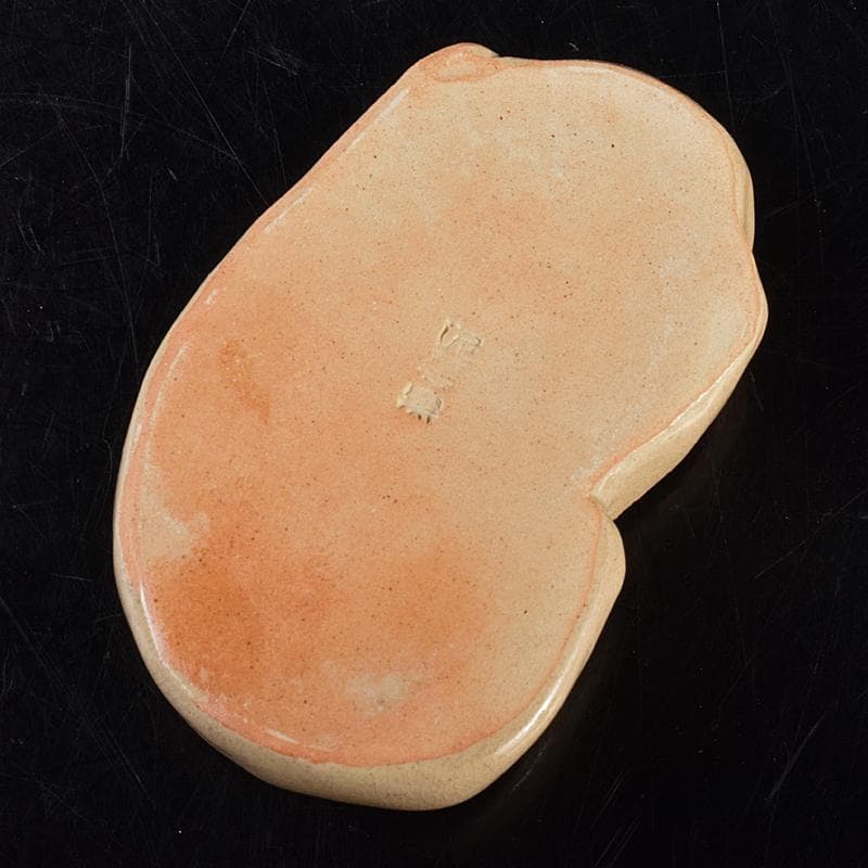 茶道具　萩焼　泥華窯造　十三代坂田泥華　羊香合　共箱　N　R7613