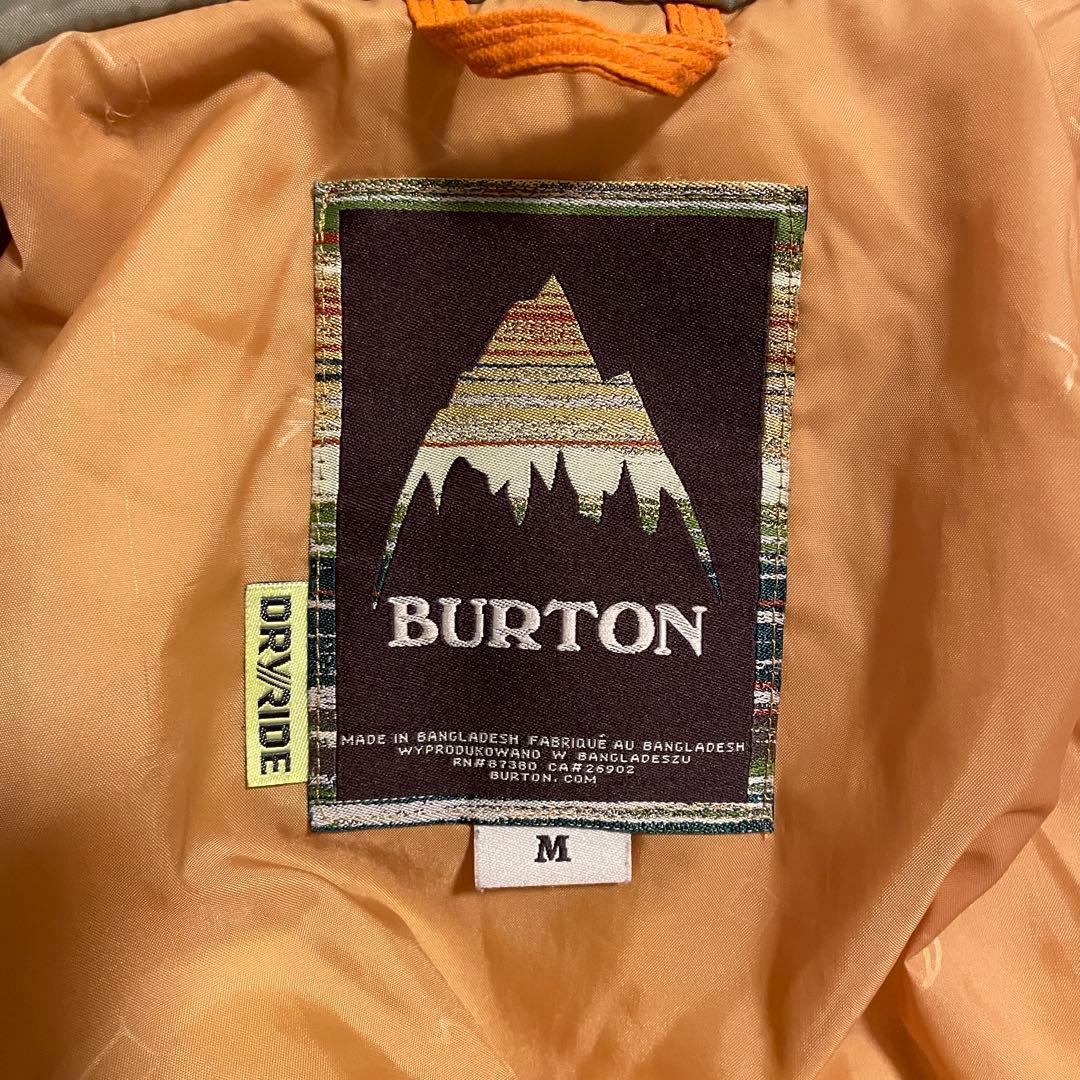 Burtonバートンスキーウェアスノーボードジャケットパーカーベージュオレンジ