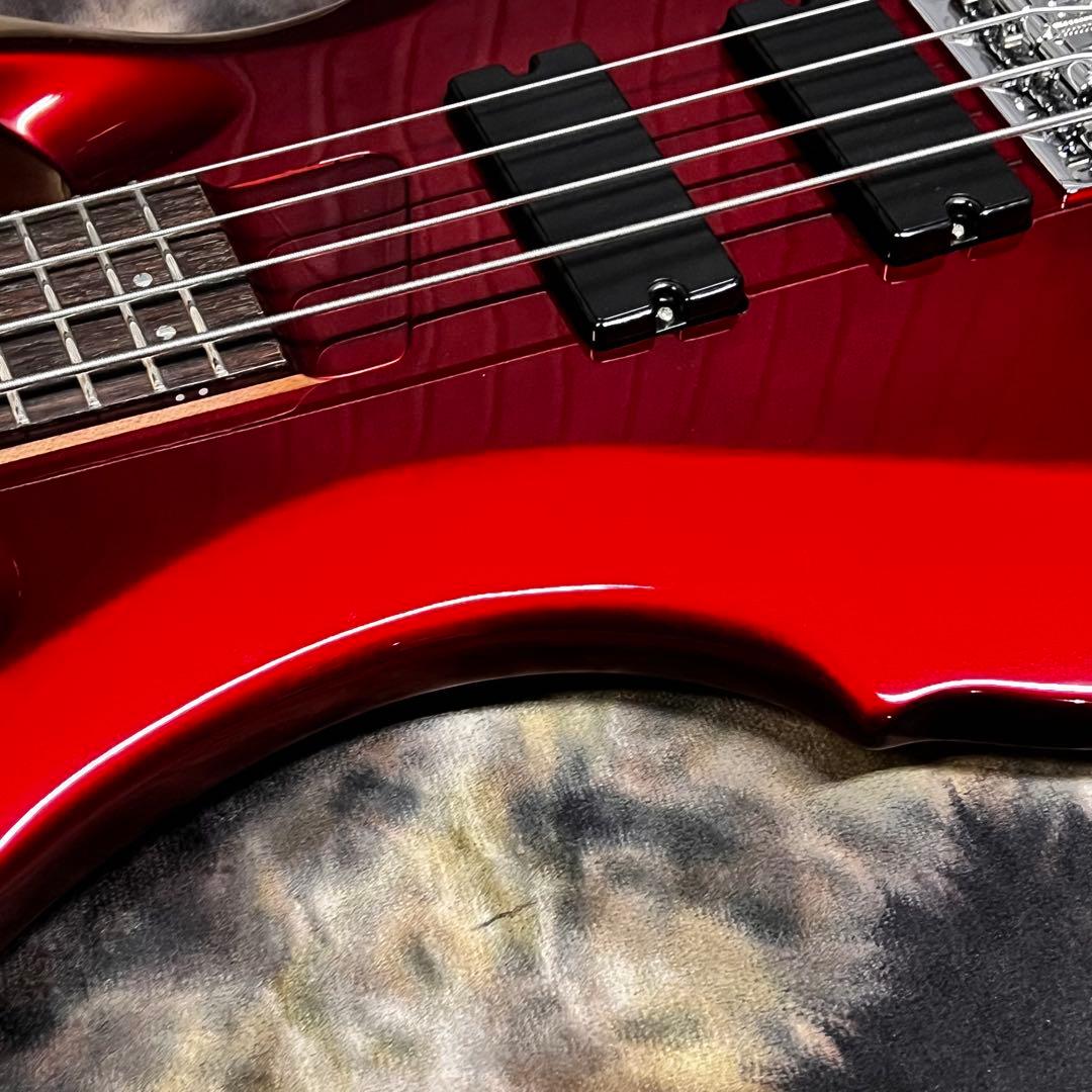 グラスルーツ フォレスト エレキベース メタリックレッド 管AH