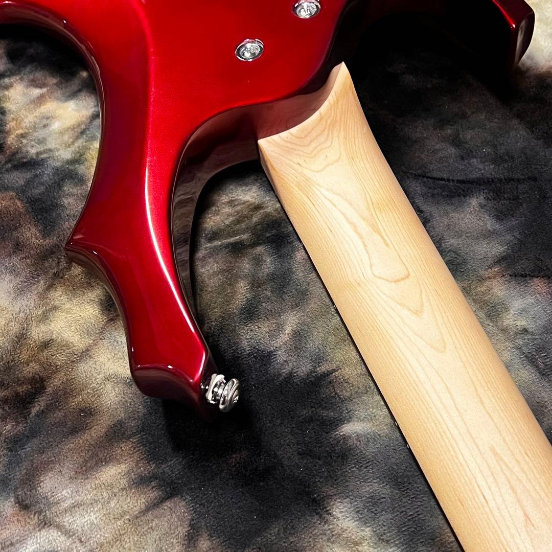 グラスルーツ フォレスト エレキベース メタリックレッド 管AH