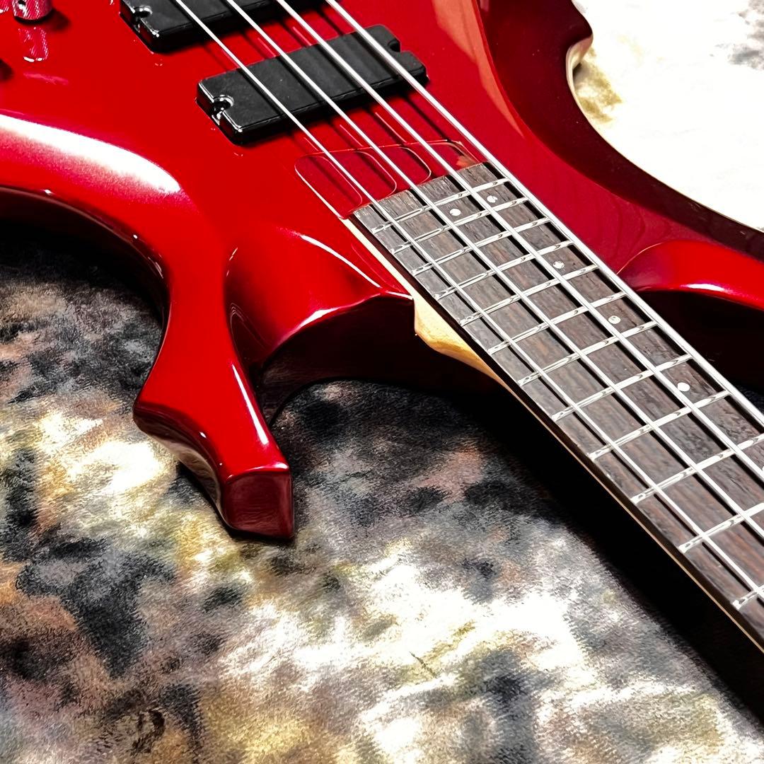 グラスルーツ フォレスト エレキベース メタリックレッド 管AH