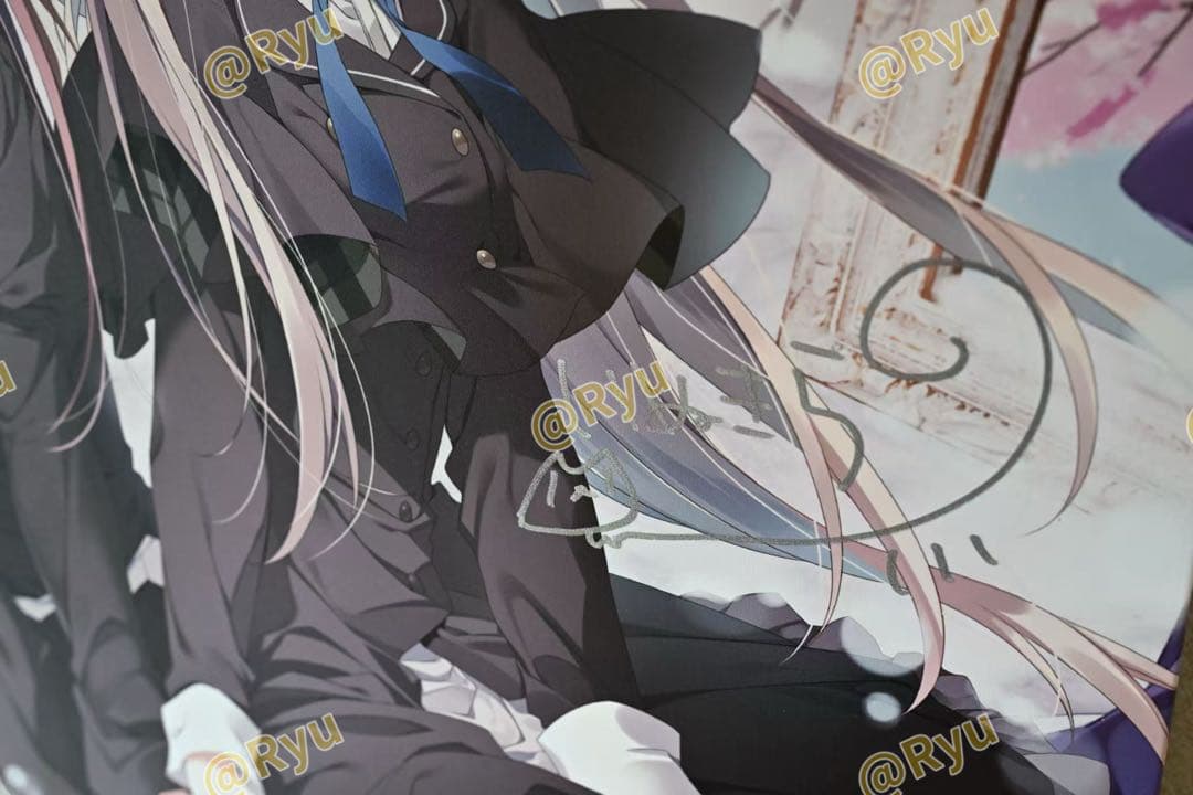 サクラノ刻 直筆サイン入り 稟＆雫特大ファンダムアート