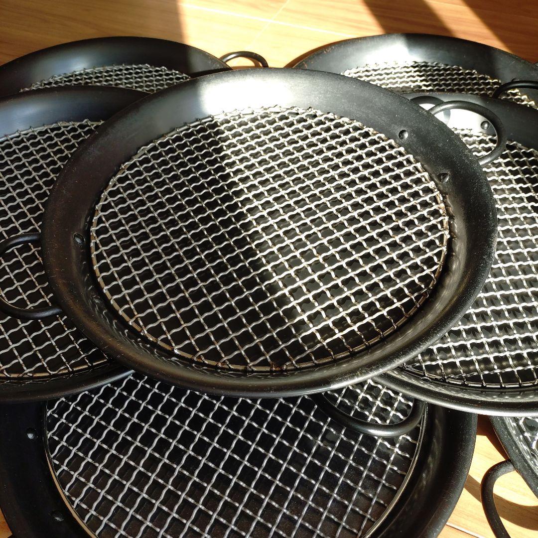 パン屋さん 什器 パエリアパン 網付き ８個セット グリルパン