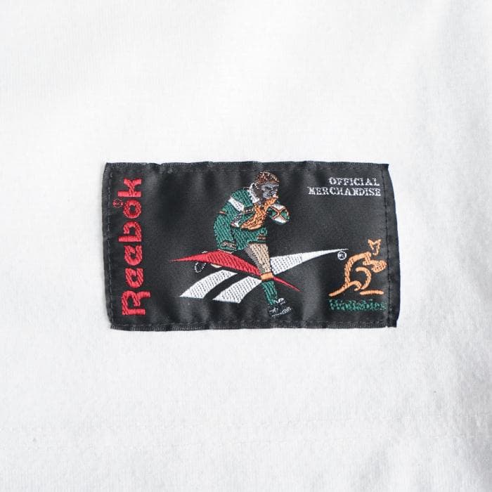 古着 90sビンテージ リーボック オーストラリア ワラビーズ ラガーシャツ M