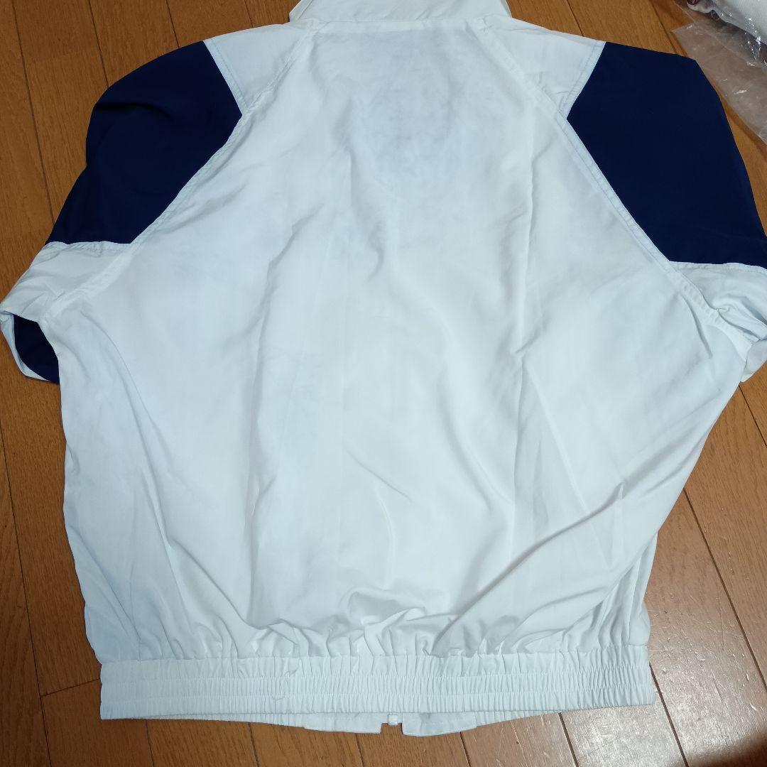 ROLAND GARROS ナイロンジャケット ホワイト/ネイビー