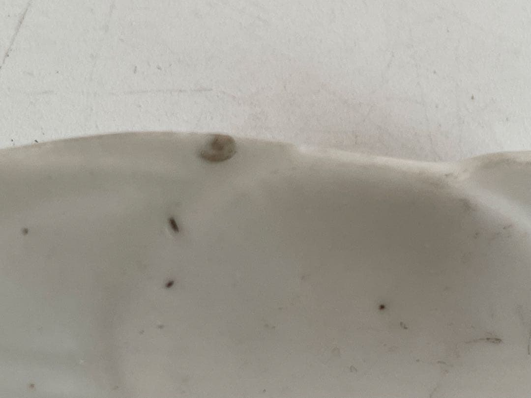 骨董　アンティーク　古伊万里　白磁　鳥形　小皿　変形皿　小鳥　白磁皿　5枚