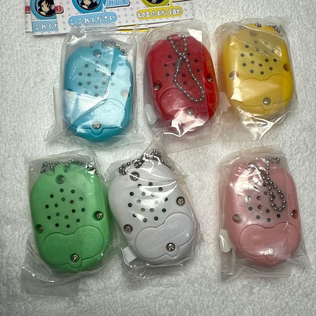 未使用品　けいおん！ボイスエッグキーホルダー サウンドドロップ 6種セット