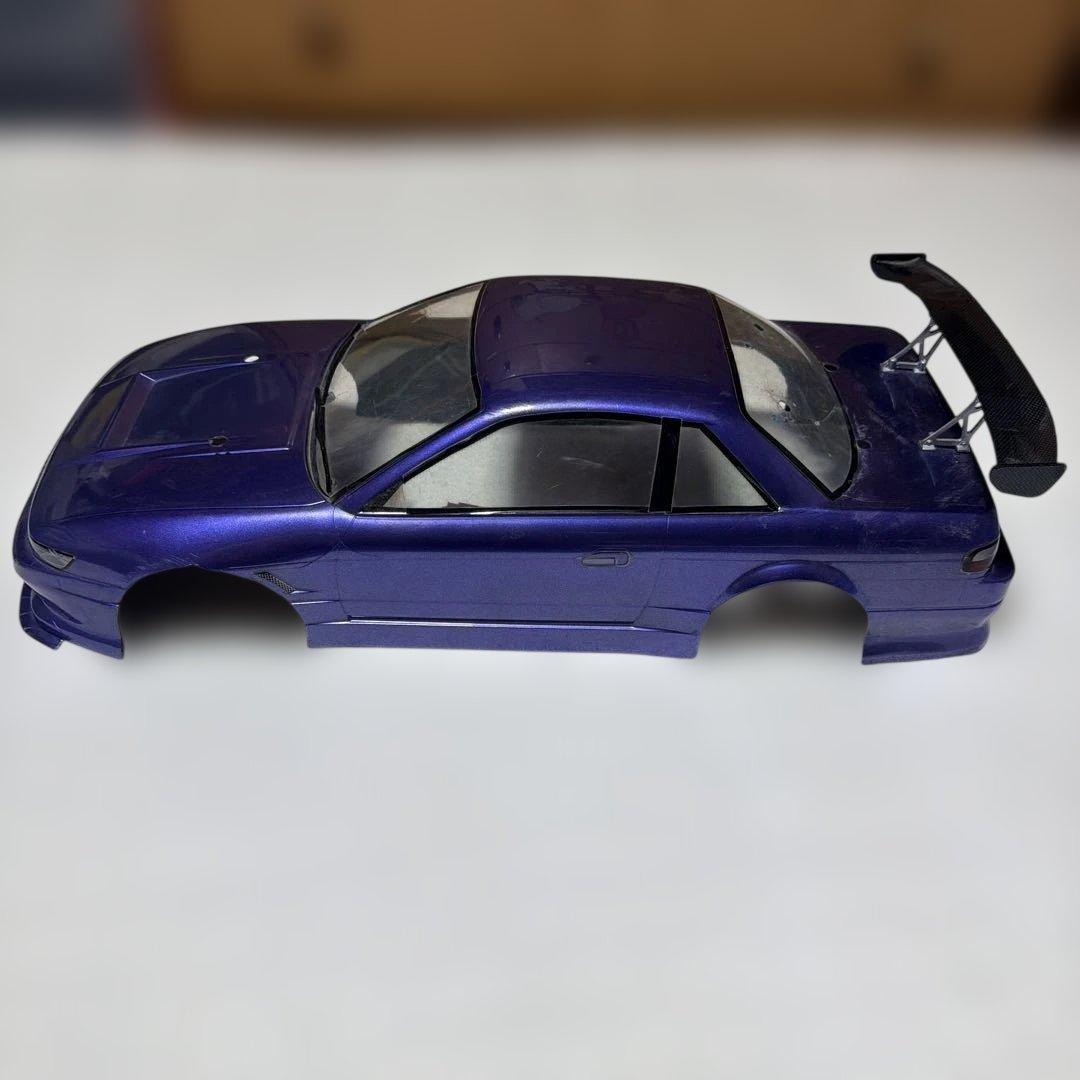 パープルのS13ドリフトRCカー ラジコンボディ