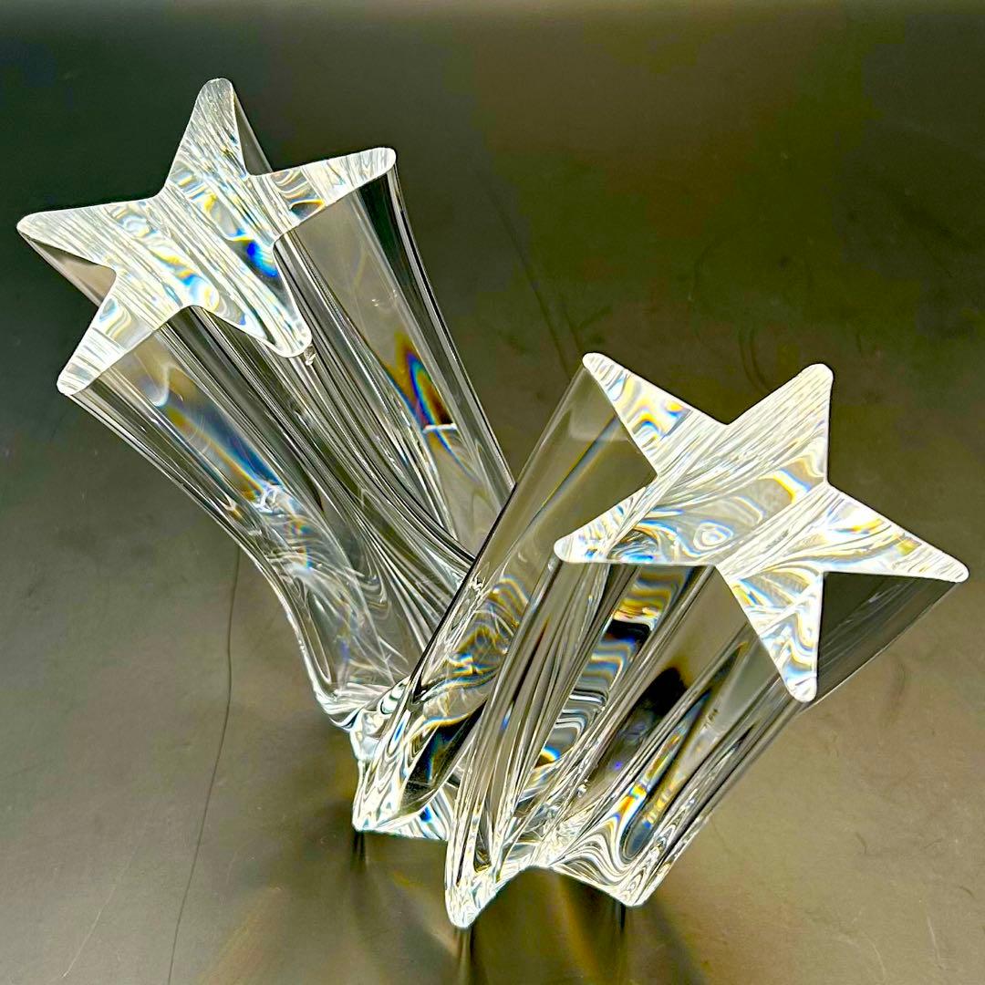希少【極上美品】スチューベン芸術品　クリスタル　スターストゥリーム流星　オブジェ