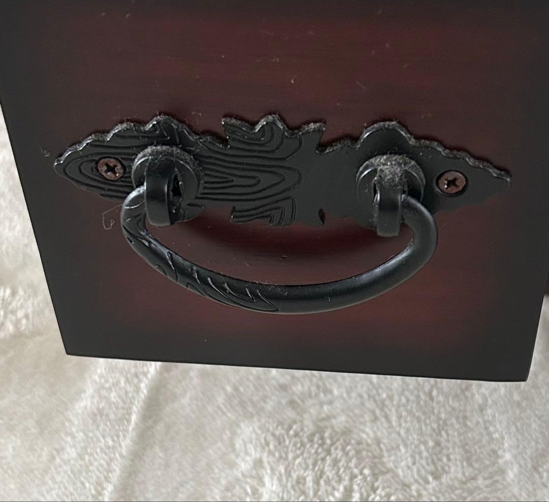 ★送料込み★ 和タンス　木製5段箪笥 ダークブラウン　和風たんす