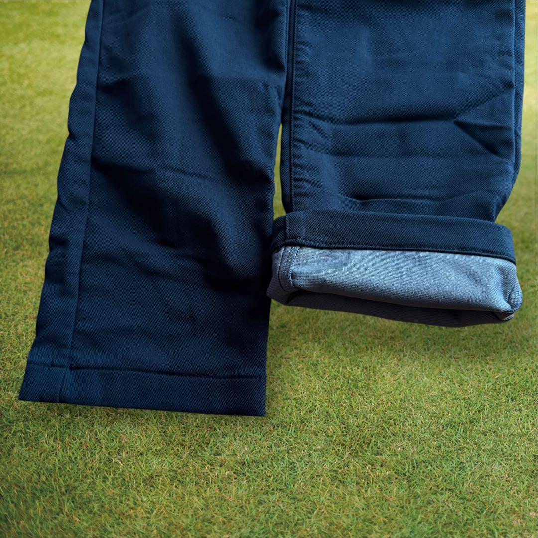 美品　防寒　蓄熱　パーリーゲイツ　パンツ　4 M〜L相当　紺　ネイビー　裏地付き