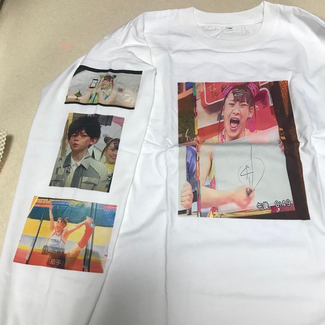 未使用 オールナイトニッポン XXL フワちゃん Tシャツ 白 ロンt 長袖