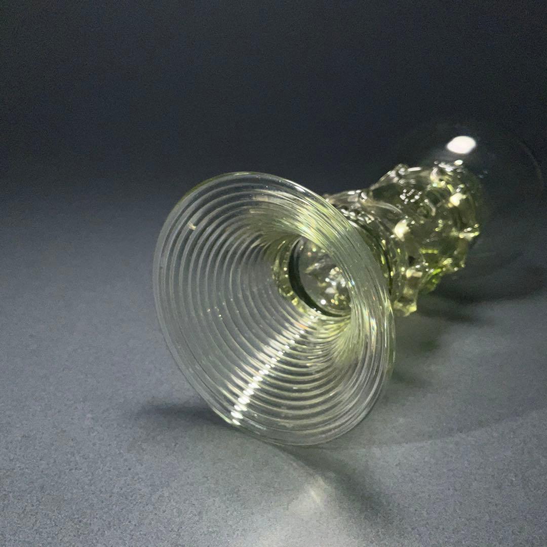 【希少】アンティークグラス　レーマーグラス　グリーン　R1331ダI