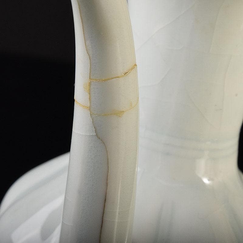 中国　影青　青白磁　蓋付水注瓶　N　7115