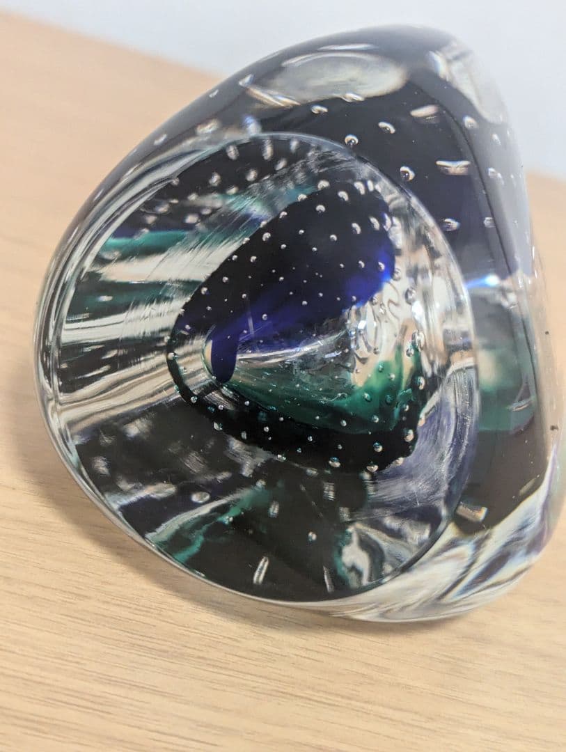 横濱硝子　海の華M　オブジェ　 フラワーベース　一輪挿し