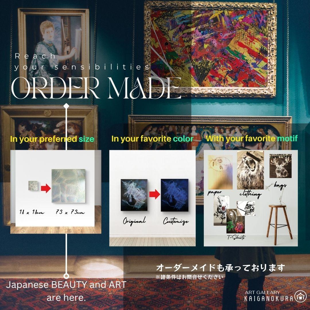 深海のdeus / モダン画 キャンバス 46×38㎝ F8 原画 現代アート