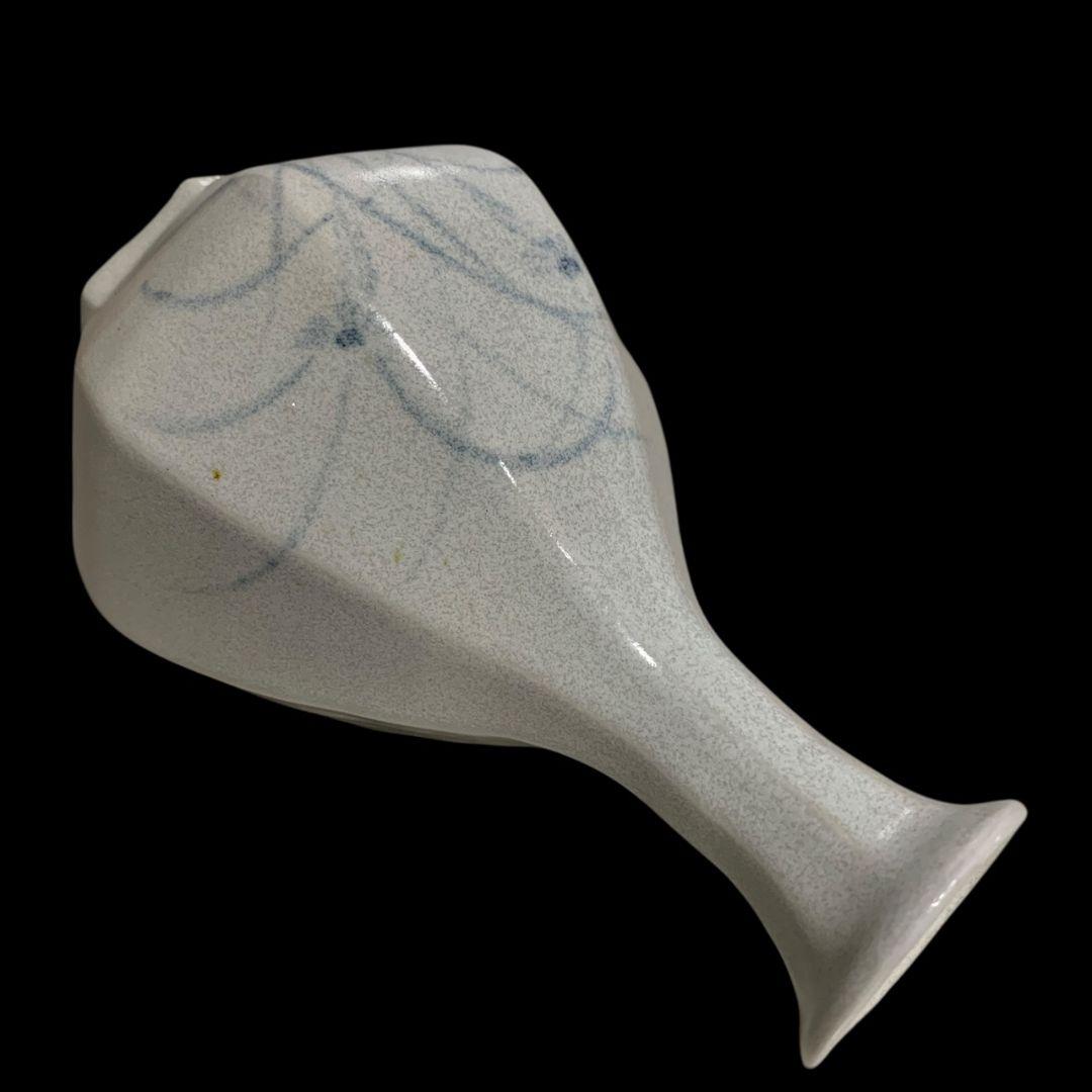 古松淳志 染付 秋草紋瓶 徳利