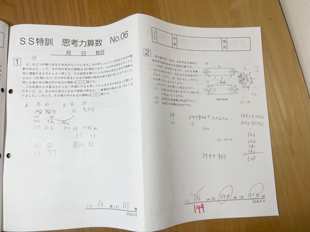 【SS・思考力】サピックス6年 SS単科 算数 思考力講座