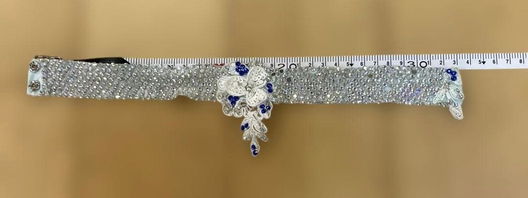 社交ダンス スタンダードドレス 水色 Sサイズ 着丈約114 サピエル