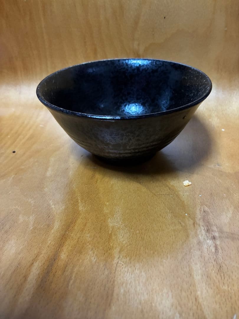 黒色 茶碗 直径約10cm