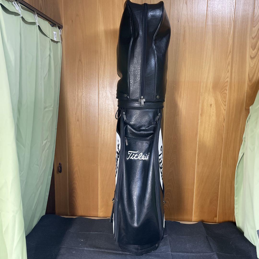 タイトリスト DCI キャディバッグ　合皮　ブラック&ホワイト　ゴルフバッグ