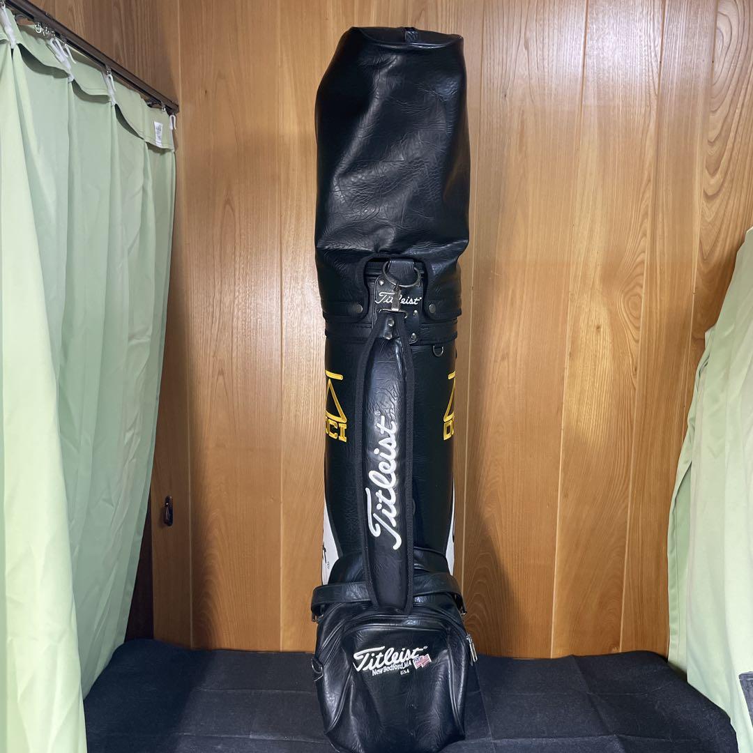 タイトリスト DCI キャディバッグ　合皮　ブラック&ホワイト　ゴルフバッグ